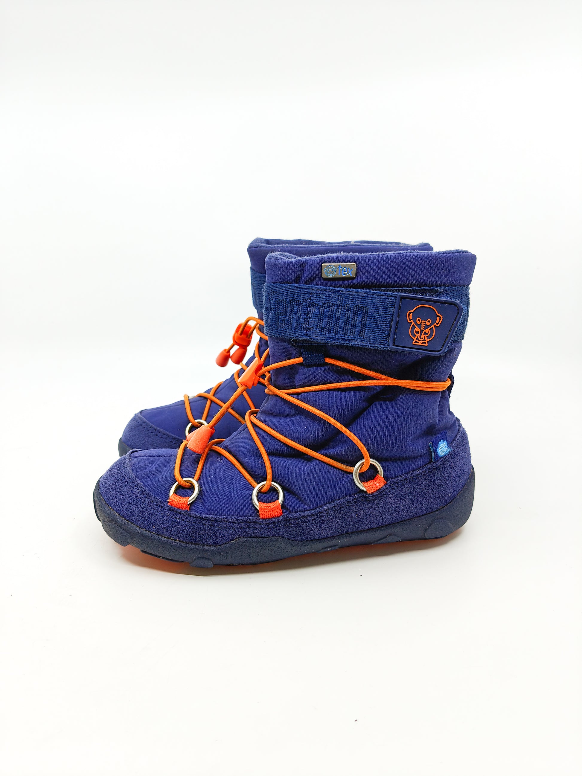 Askeltamo paljasjalkakengat Affenzahn Snowboots blue 