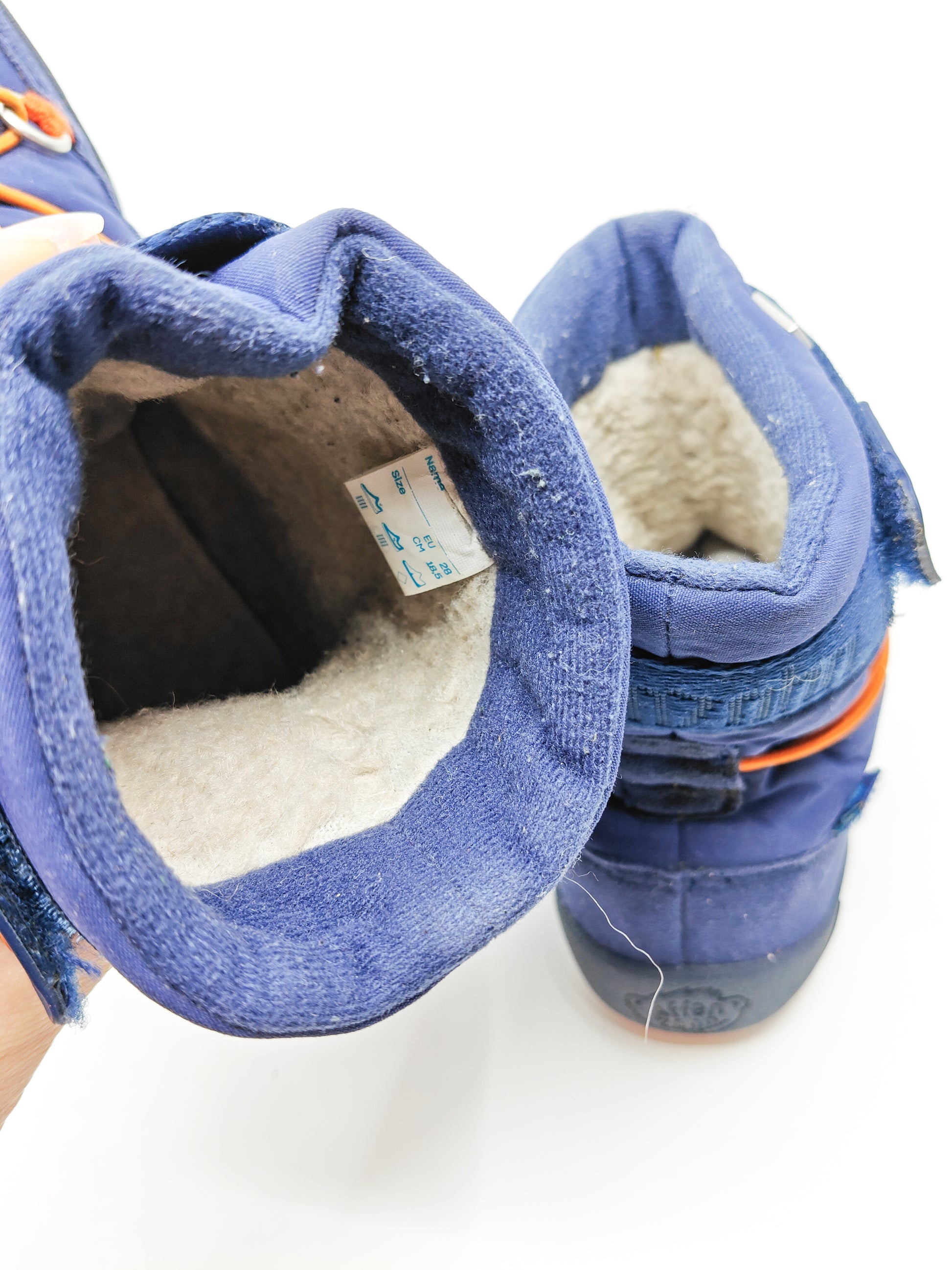 Askeltamo paljasjalkakengat Affenzahn Snowboots blue 