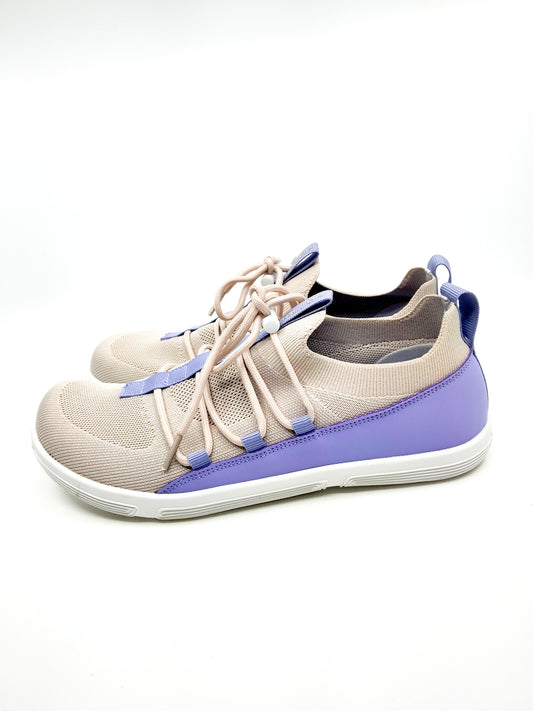 Beige violetit paljasjalkakengät